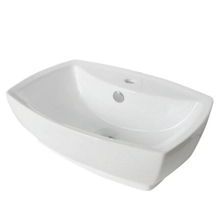 Kingston Brass Vessel Sink, White EV8145